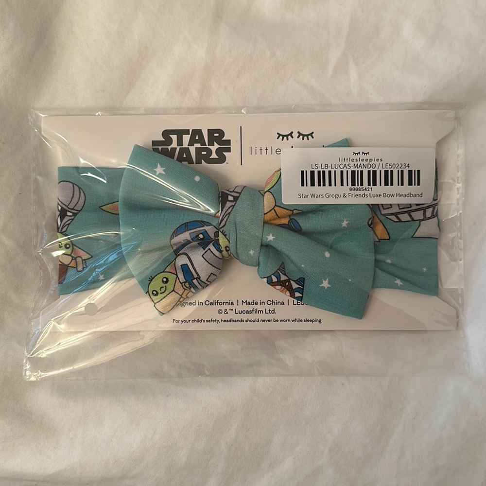 Star Wars Luxe bow -Little Sleepies Grogu & Friends drop